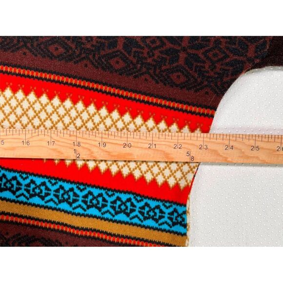 Luna Claire Women's Adorable Comfy Hi-Low Sweater Hoodie Multi-Patterned Size M - Picture 4 of 9